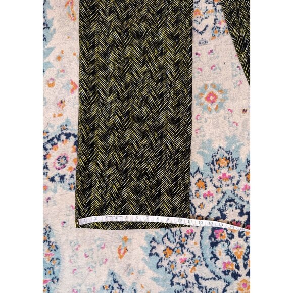 Coldwater Creek Natural Fit Pull‎ On Abstract Chevron Print Pant - L 10-12 - Picture 10 of 12